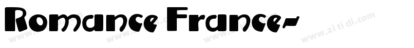 Romance France字体转换